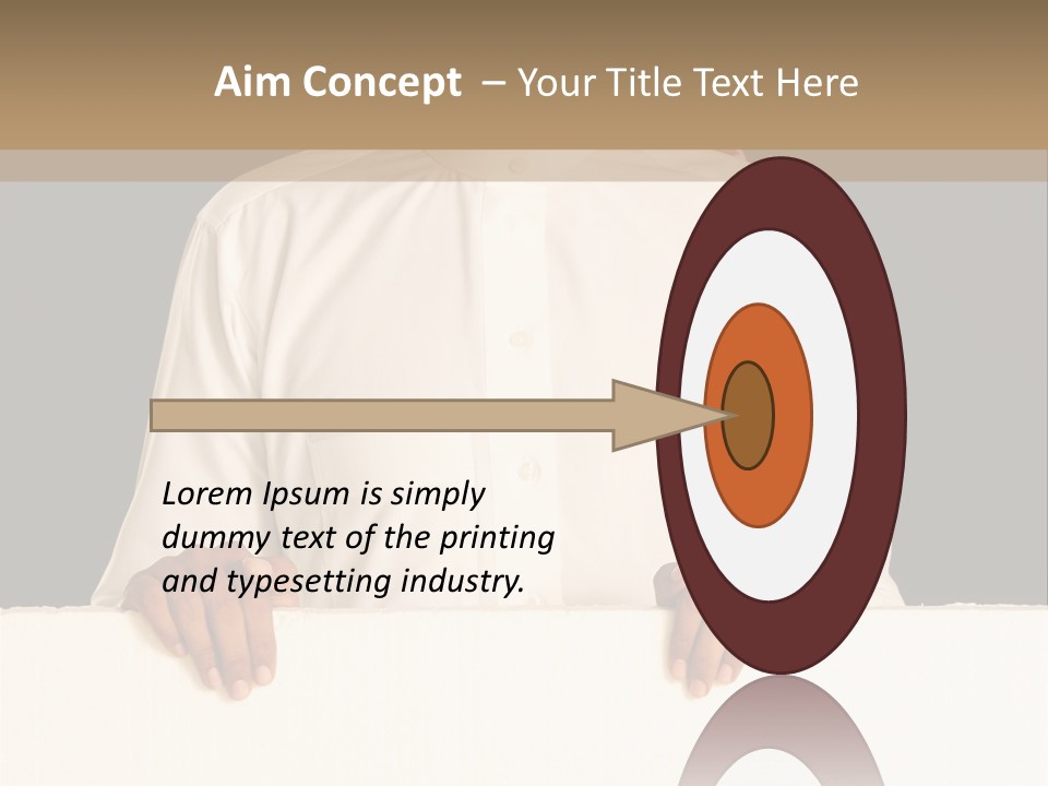 Man Arab Table PowerPoint Template