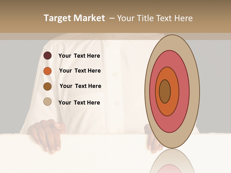 Man Arab Table PowerPoint Template