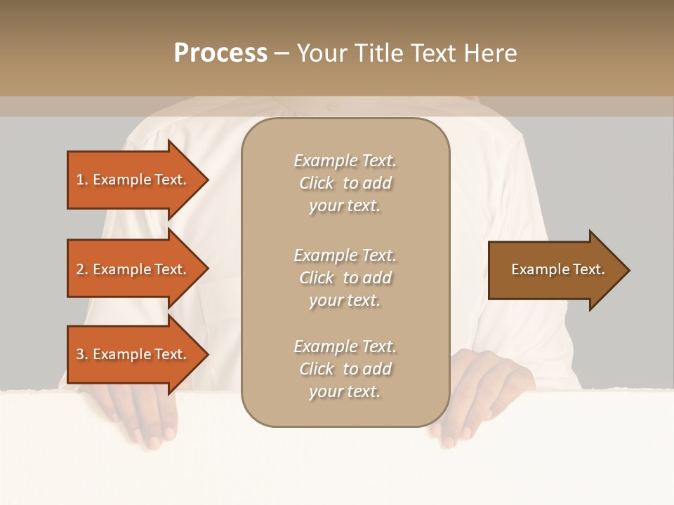 Man Arab Table PowerPoint Template