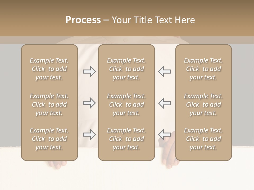 Man Arab Table PowerPoint Template