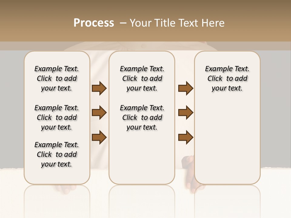 Man Arab Table PowerPoint Template