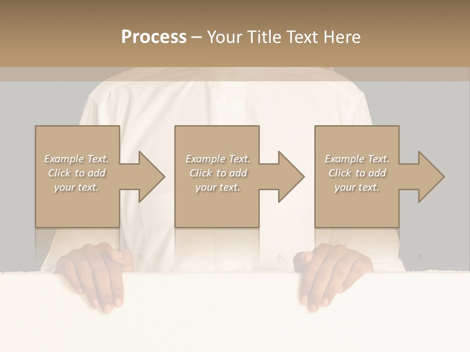 Man Arab Table PowerPoint Template