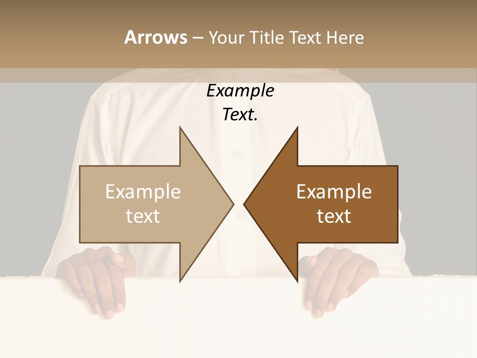 Man Arab Table PowerPoint Template