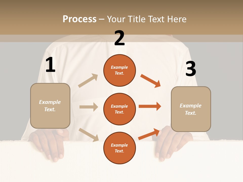 Man Arab Table PowerPoint Template