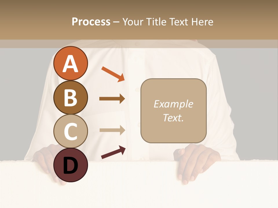 Man Arab Table PowerPoint Template