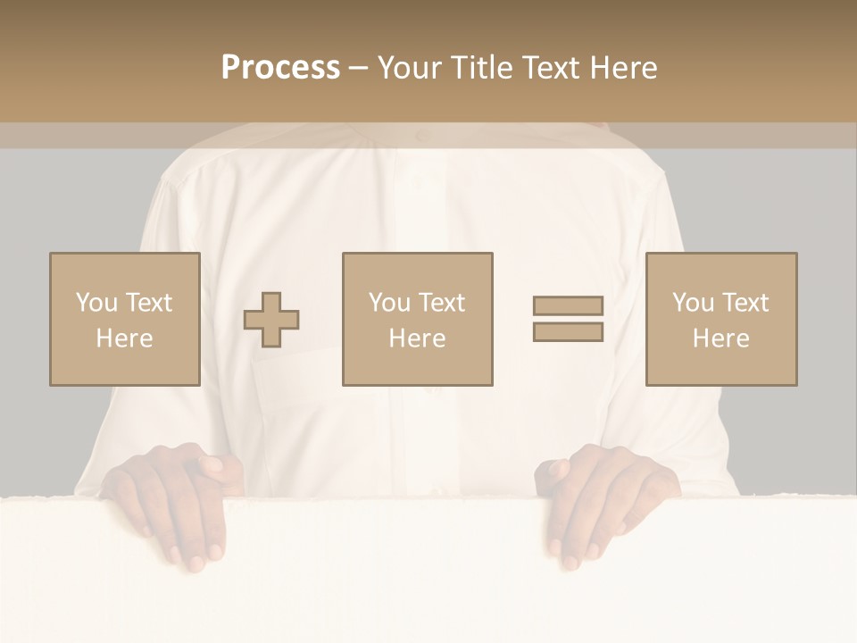 Man Arab Table PowerPoint Template