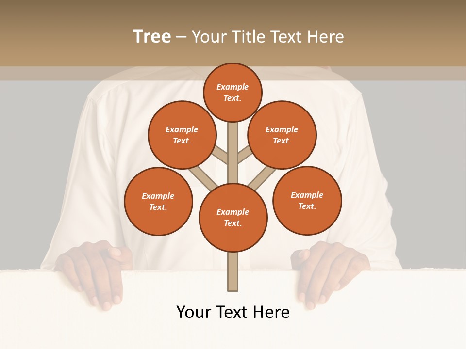 Man Arab Table PowerPoint Template