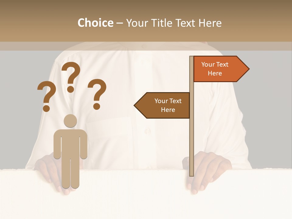 Man Arab Table PowerPoint Template