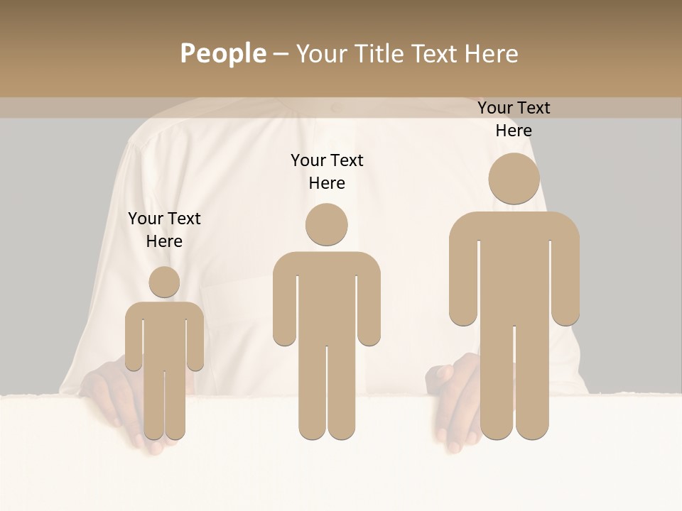 Man Arab Table PowerPoint Template