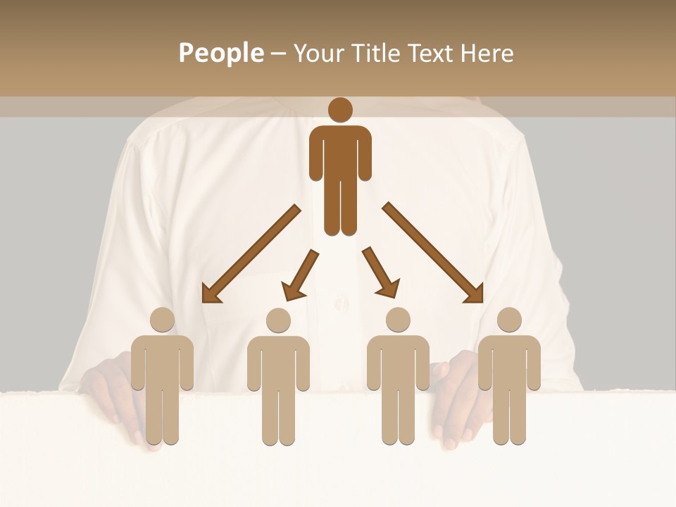 Man Arab Table PowerPoint Template