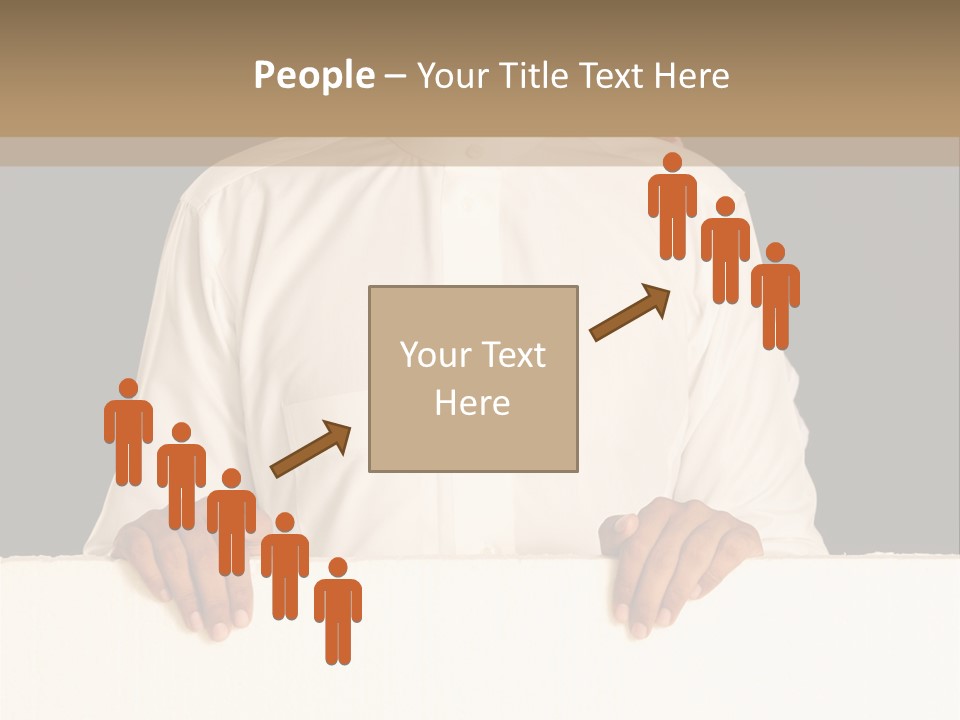 Man Arab Table PowerPoint Template