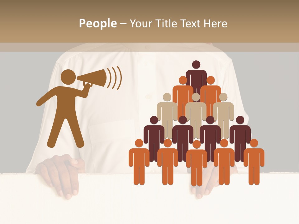 Man Arab Table PowerPoint Template