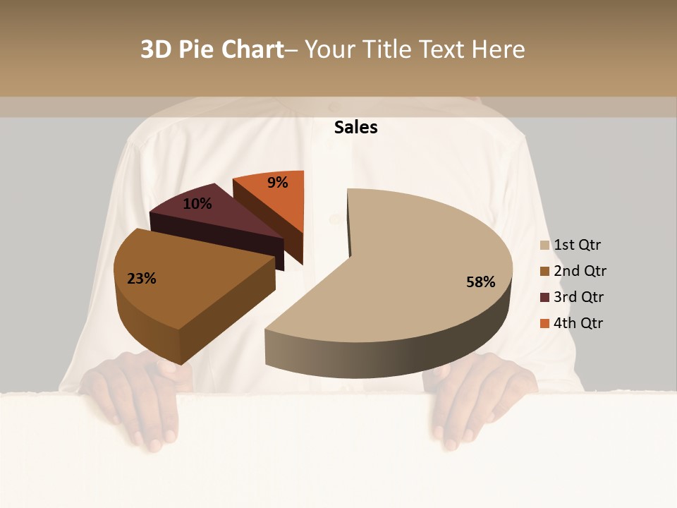 Man Arab Table PowerPoint Template