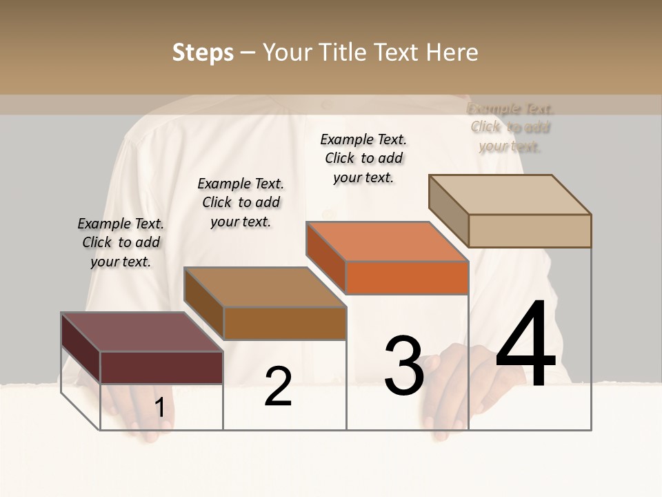 Man Arab Table PowerPoint Template