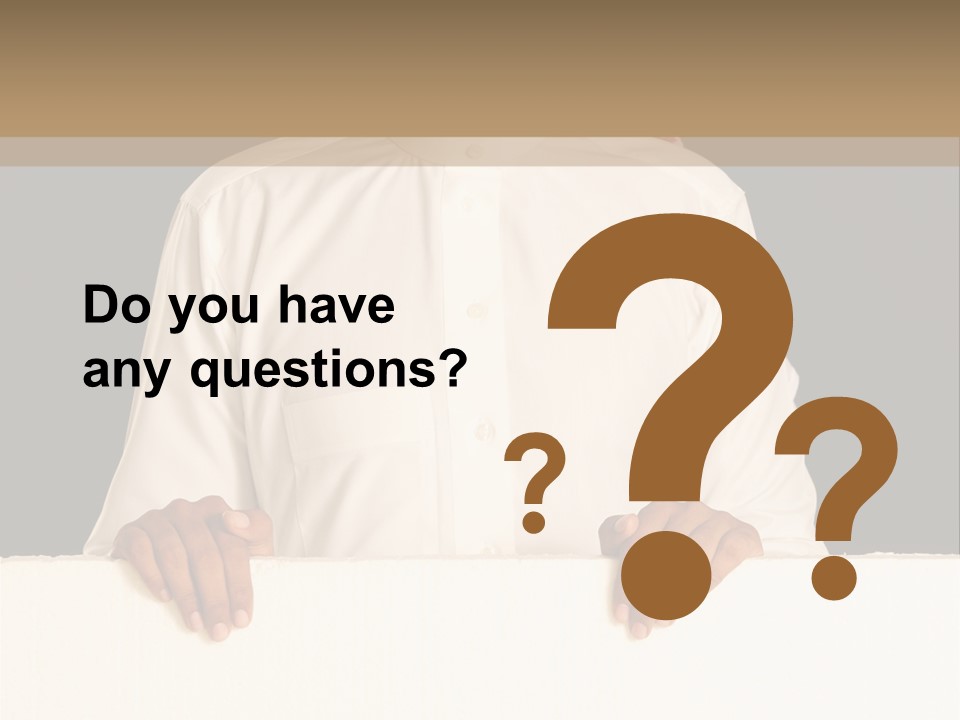 Man Arab Table PowerPoint Template