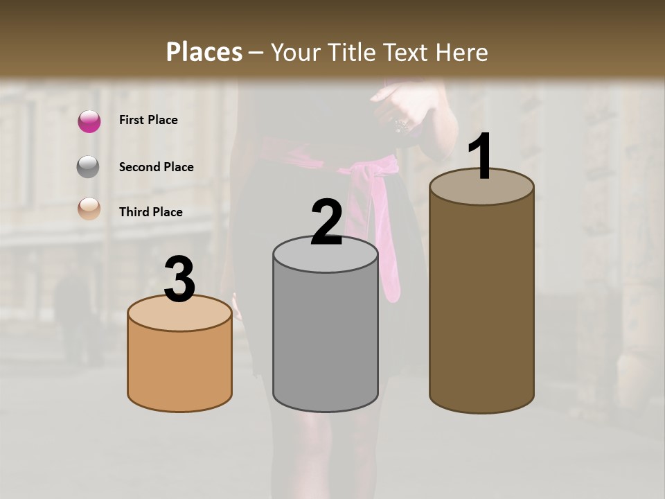 Girl Lady Street PowerPoint Template