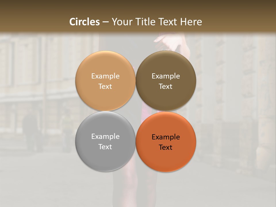 Girl Lady Street PowerPoint Template