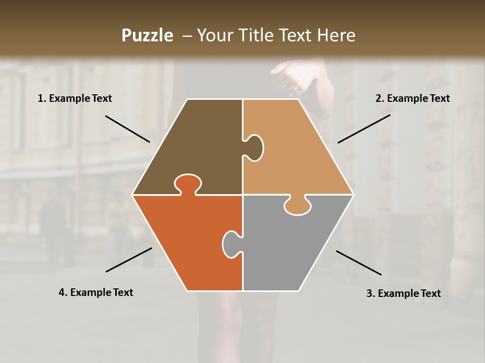 Girl Lady Street PowerPoint Template