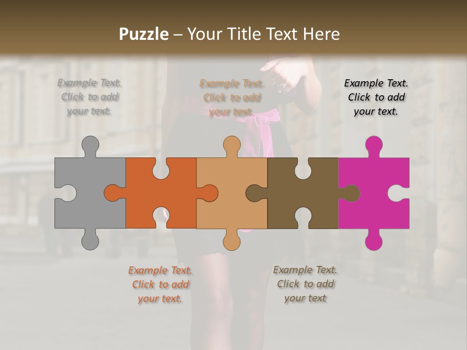 Girl Lady Street PowerPoint Template