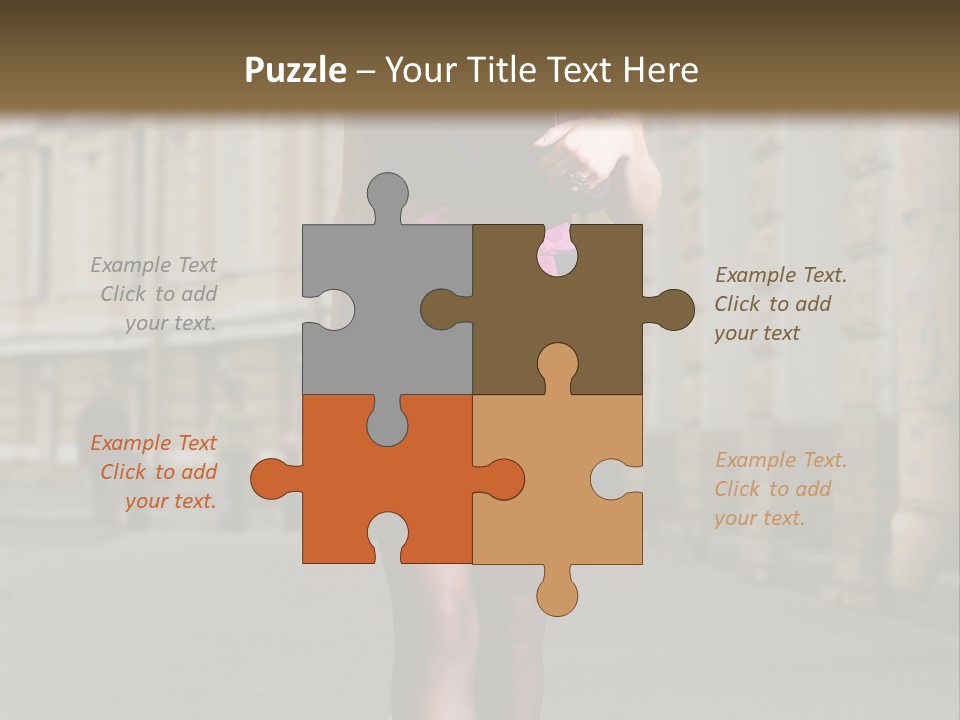 Girl Lady Street PowerPoint Template