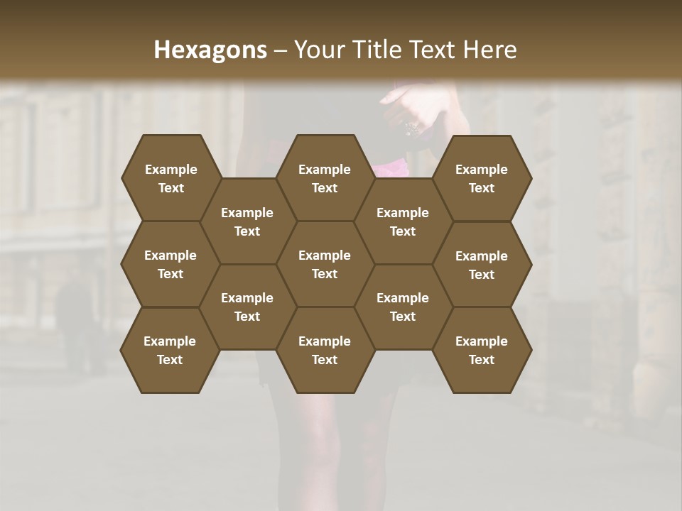 Girl Lady Street PowerPoint Template