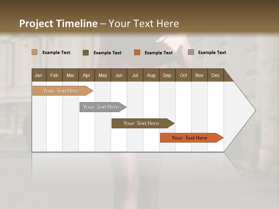 Girl Lady Street PowerPoint Template