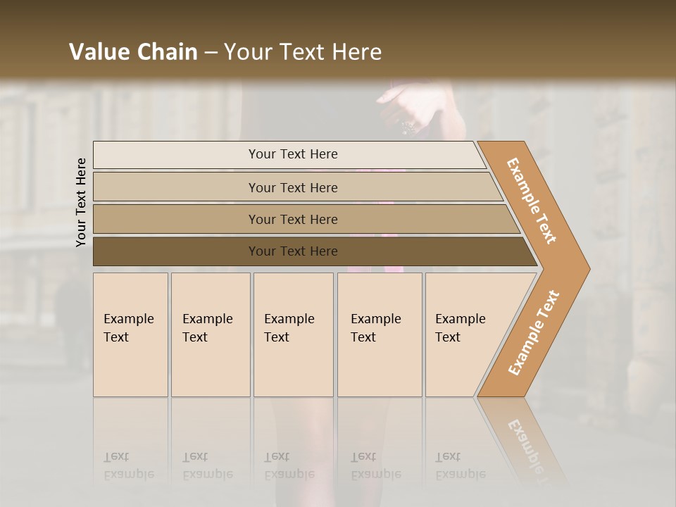 Girl Lady Street PowerPoint Template