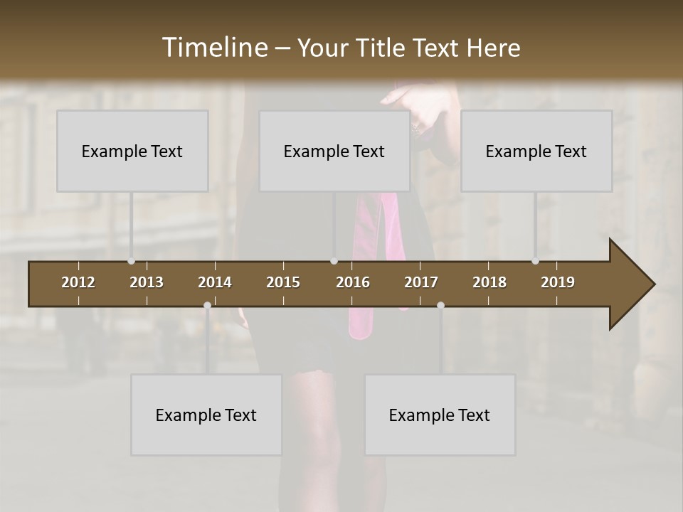 Girl Lady Street PowerPoint Template