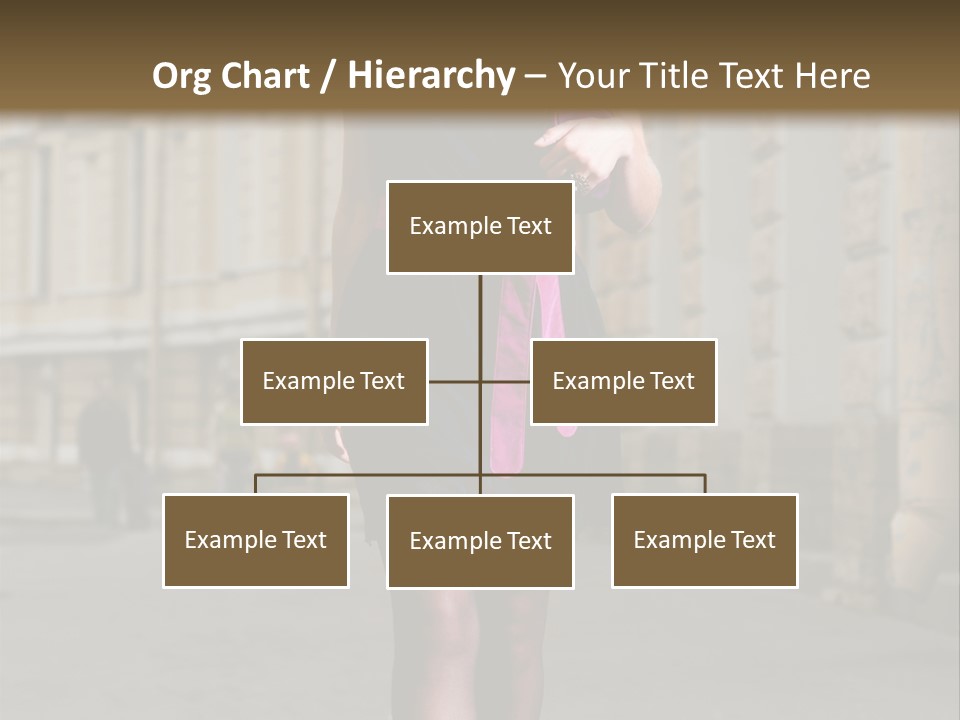 Girl Lady Street PowerPoint Template