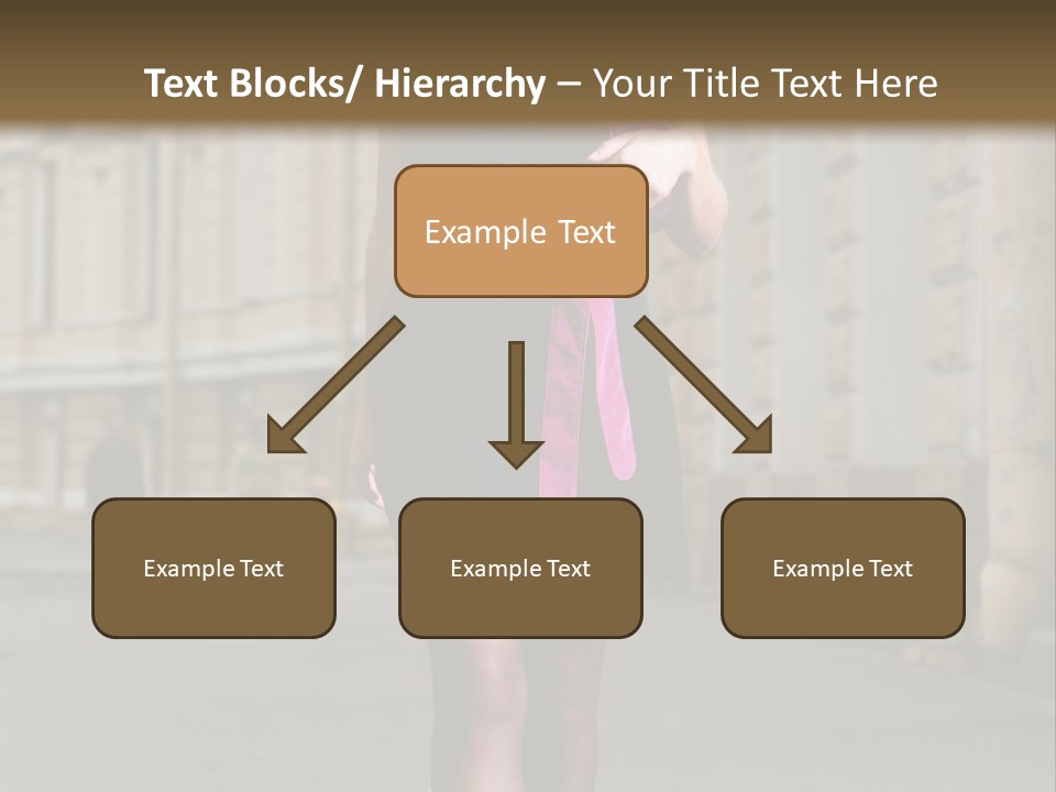 Girl Lady Street PowerPoint Template