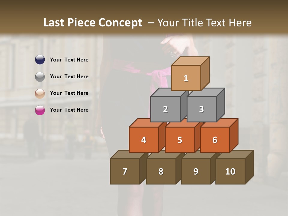 Girl Lady Street PowerPoint Template