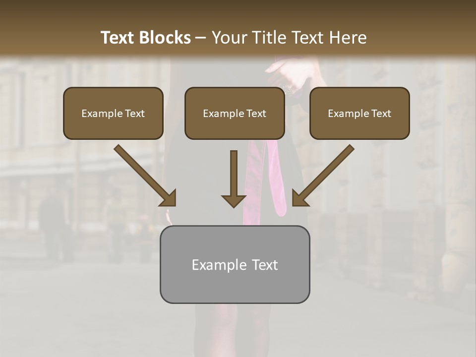 Girl Lady Street PowerPoint Template