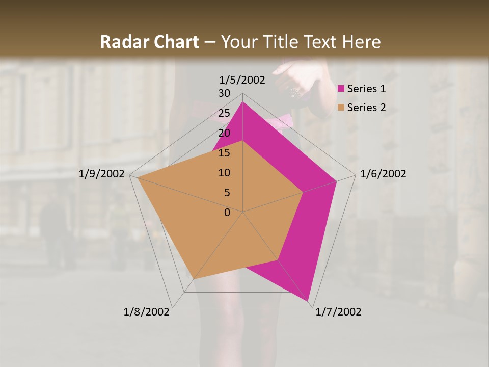 Girl Lady Street PowerPoint Template