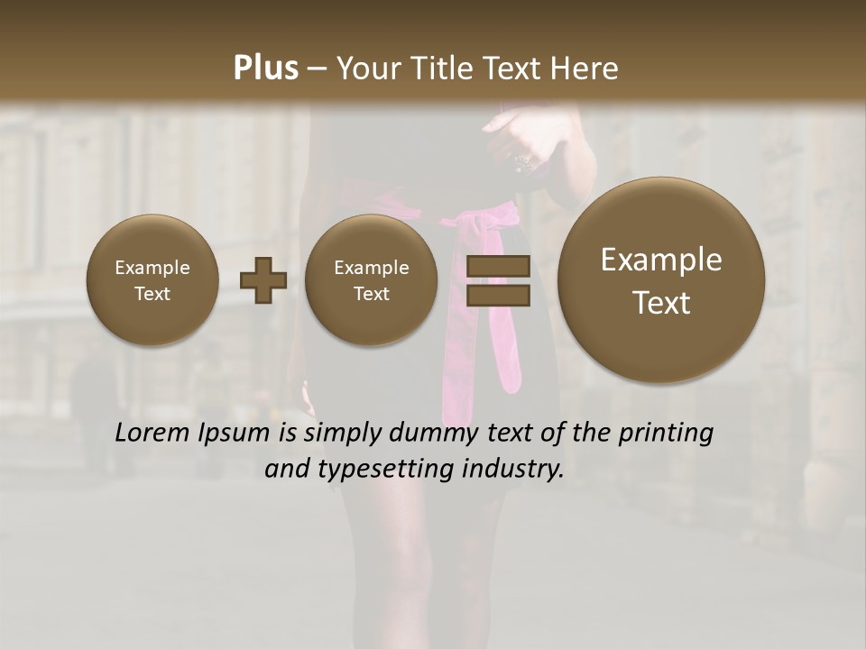 Girl Lady Street PowerPoint Template