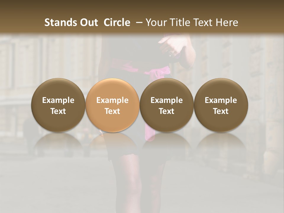 Girl Lady Street PowerPoint Template