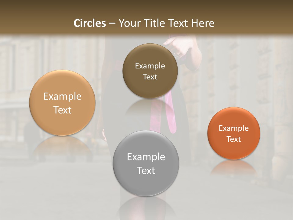 Girl Lady Street PowerPoint Template