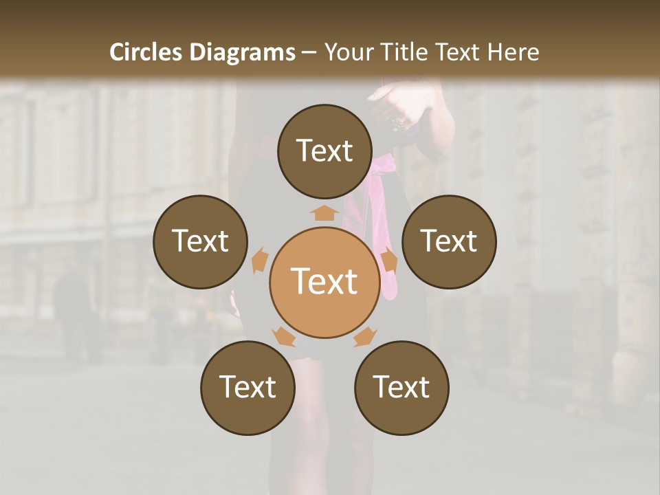 Girl Lady Street PowerPoint Template