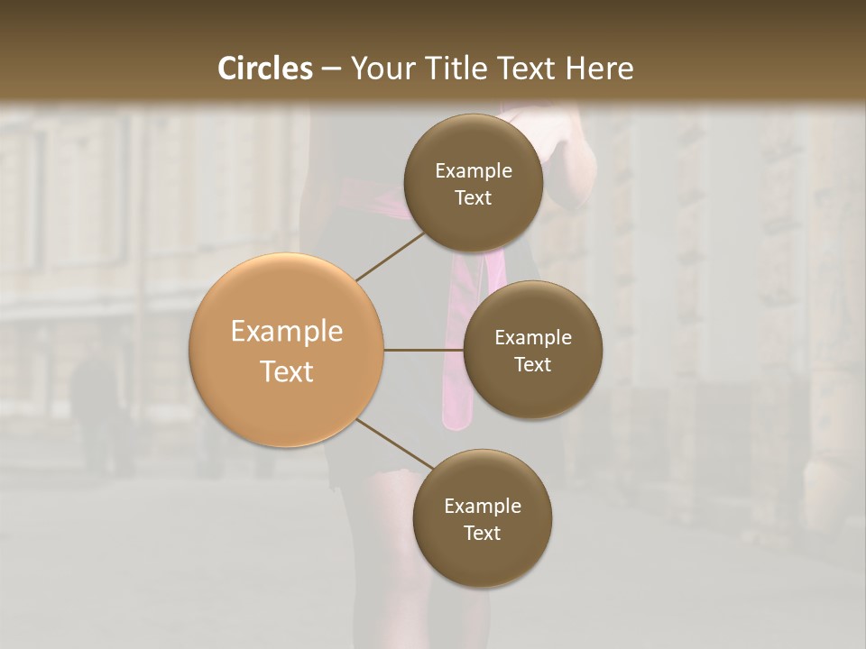 Girl Lady Street PowerPoint Template