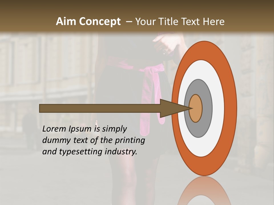 Girl Lady Street PowerPoint Template