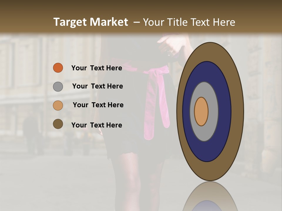 Girl Lady Street PowerPoint Template