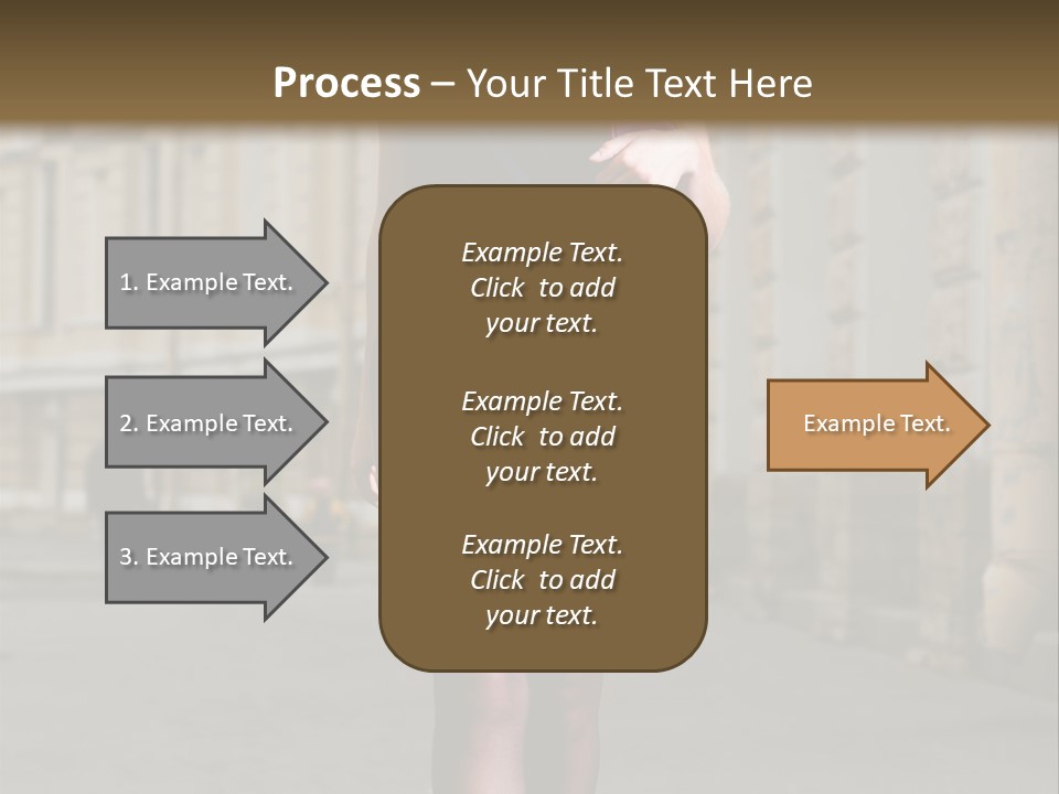 Girl Lady Street PowerPoint Template