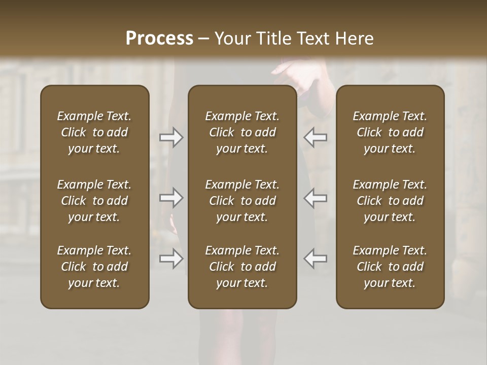 Girl Lady Street PowerPoint Template