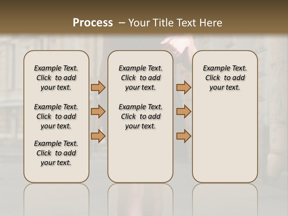 Girl Lady Street PowerPoint Template