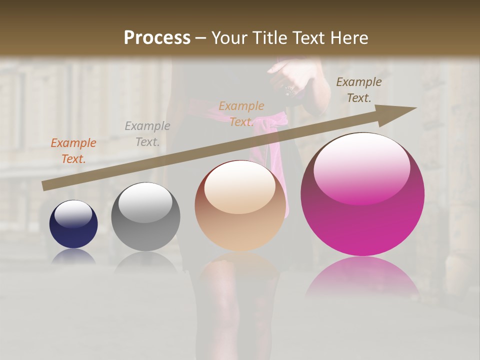 Girl Lady Street PowerPoint Template