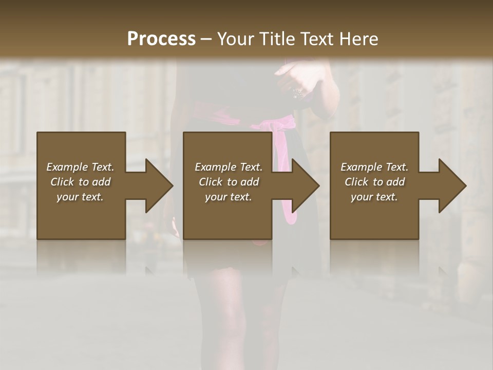 Girl Lady Street PowerPoint Template