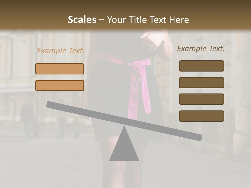 Girl Lady Street PowerPoint Template