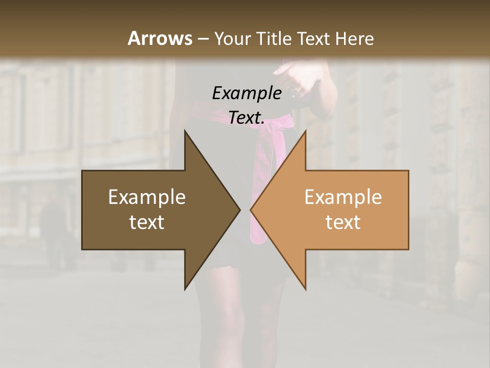 Girl Lady Street PowerPoint Template