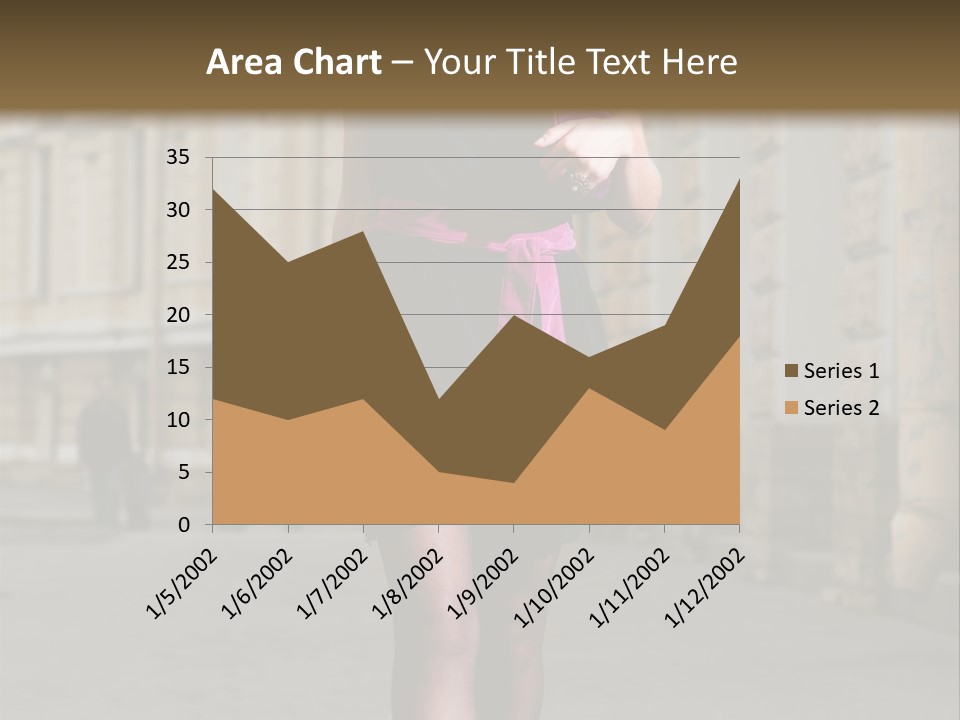 Girl Lady Street PowerPoint Template