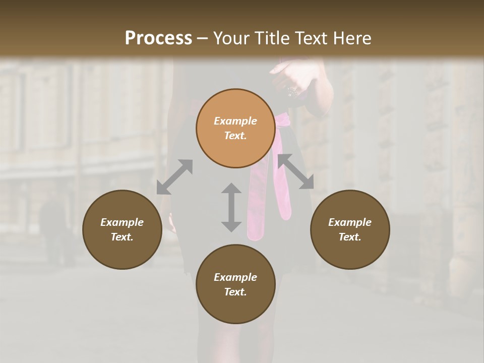 Girl Lady Street PowerPoint Template