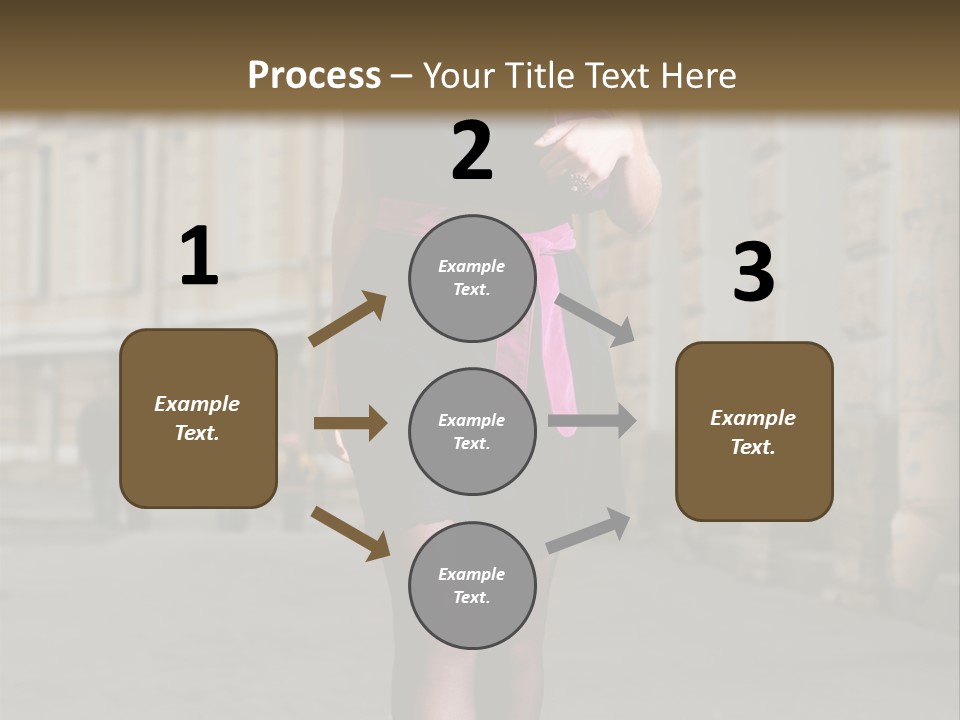 Girl Lady Street PowerPoint Template